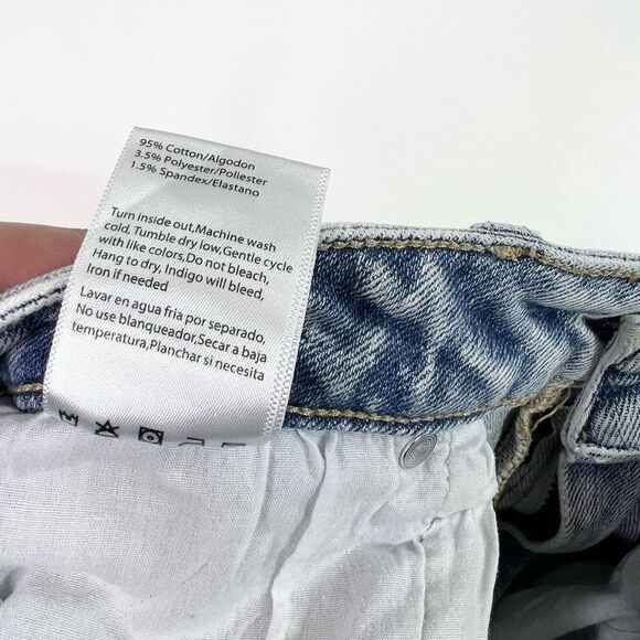 Risen Kendra Jeans Womens 28 Blue High Rise Waist Distressed Straight Denim - Picture 8 of 10